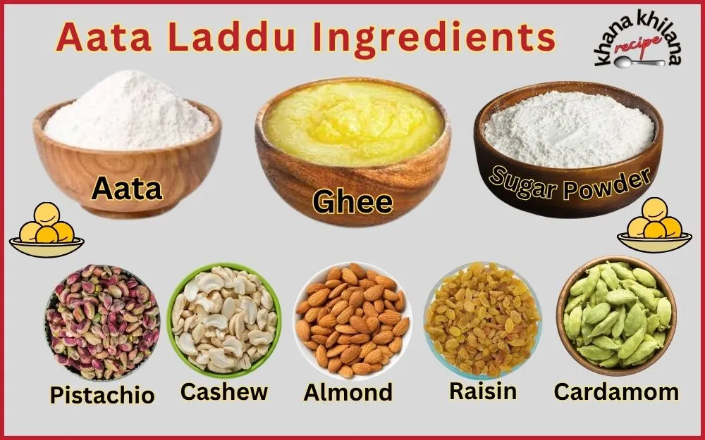 Aata Laddu Recipe Ingredients
