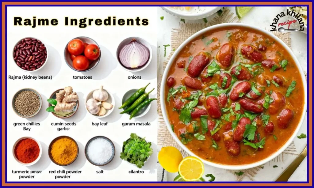 Rajma Recipe Ingredients