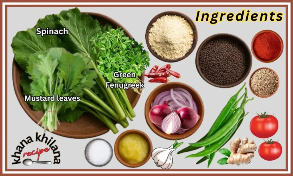 Sarson Ka Saag Ingredients
