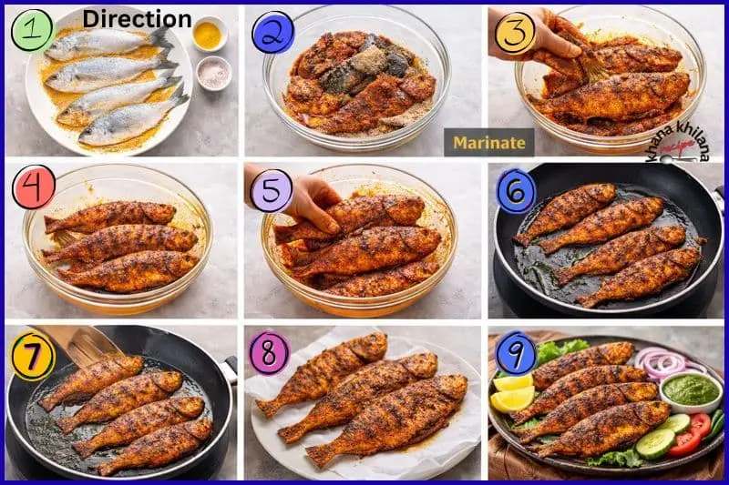 फिश फ्राई बनाने की स्टेप बाय स्टेप प्रक्रिया
